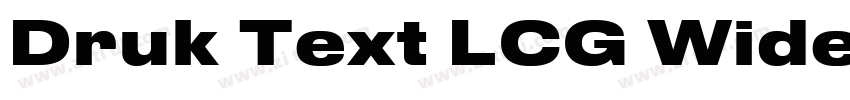 Druk Text LCG Wide M字体转换
